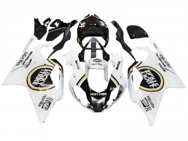 Comprar Carenados Moto Aprilia RSV1000 2003-2006 - Blanco Negro Lucky Strike Motul Michelin