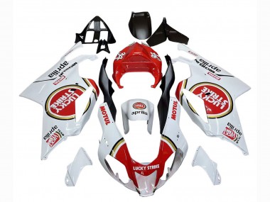 Comprar Carenados Moto Aprilia RSV1000 2003-2006 - Blanco Rojo Lucky Strike Motul 34