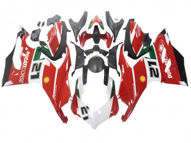 Comprar Carenados Moto Ducati Panigale V2 2020-2024 - Blanco Rojo Verde Negro Mate Corse 21