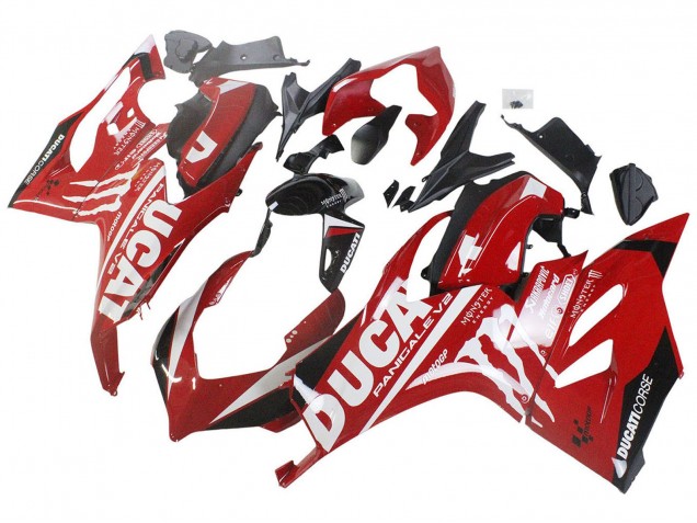 Comprar Carenados Moto Ducati Panigale V2 2020-2024 - Rojo Negro Brillante Monstruo Corse