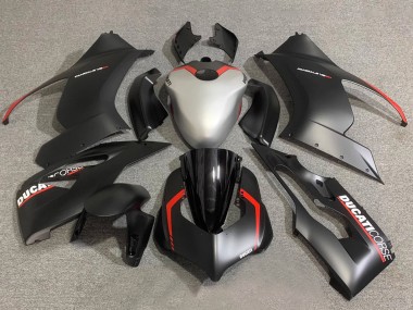 Comprar Carenados Moto Ducati Panigale V2 2020-2024 - Plata Rojo Negro Mate Corse