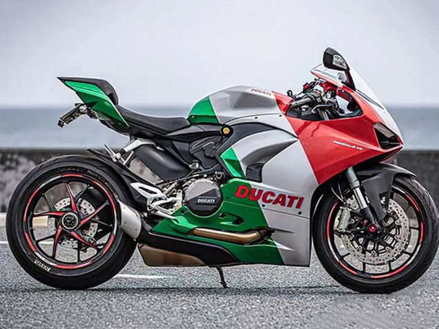Comprar Carenados Moto Ducati Panigale V2 2020-2024 - Plata Rojo Verde