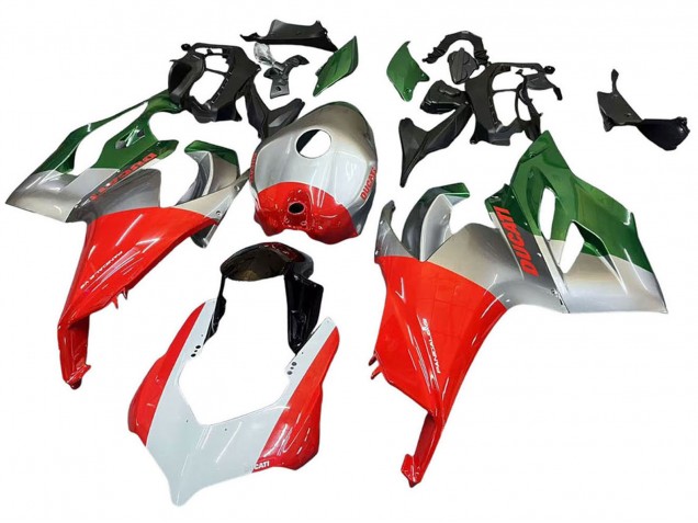 Comprar Carenados Moto Ducati Panigale V2 2020-2024 - Plata Rojo Verde