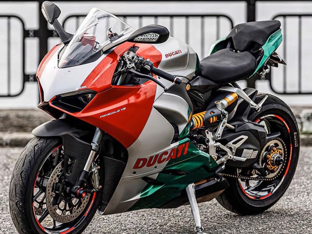 Comprar Carenados Moto Ducati Panigale V2 2020-2024 - Plata Rojo Verde