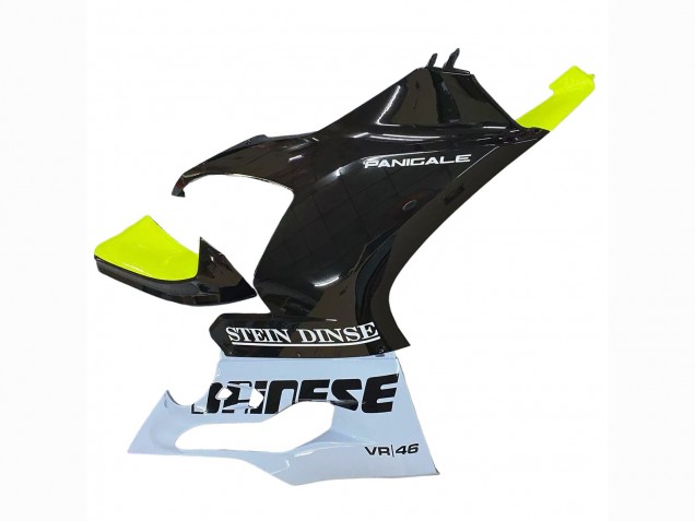 Comprar Carenados Moto Ducati Panigale V2 2020-2024 - Blanco Verde Lima Negro Brillante Stein Dinse VR 46