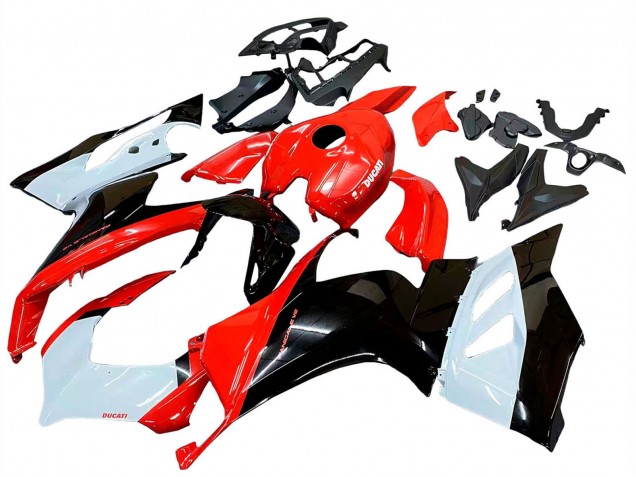 Comprar Kits Carenado Moto Ducati Panigale V2 2020-2024 - Blanco Rojo Negro Brillante