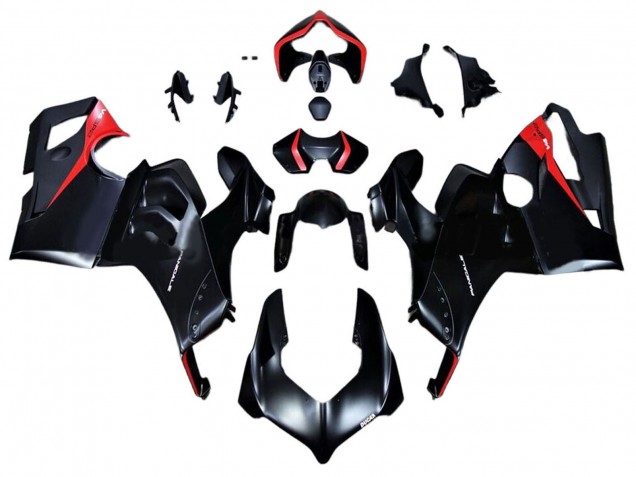 Comprar Carenados Moto Ducati Panigale V4 V4S 2020-2021 - Negro Brillante Rojo