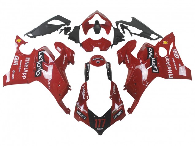 Comprar Carenado Moto Ducati Panigale V4 V4S 2020-2021 - Rojo Negro Brillante Lenovo 117