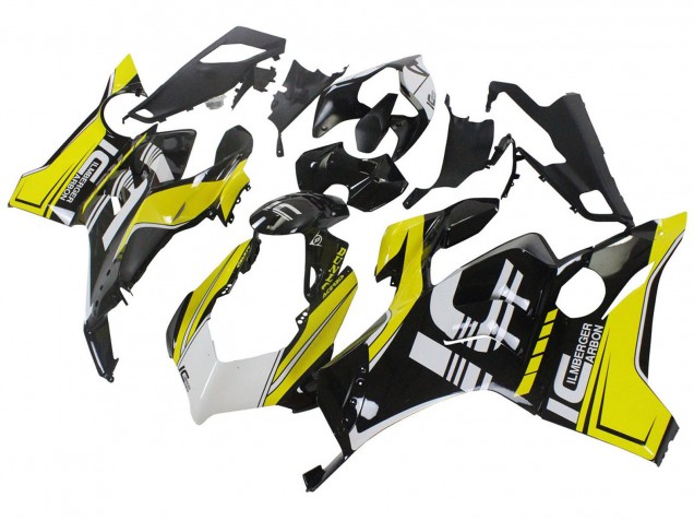 Comprar Carenados Moto Ducati Panigale V4 V4S 2020-2021 - Amarillo Blanco Negro Brillante