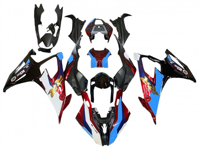 Comprar Carenados Moto BMW S1000RR 2019-2022 - Negro Rojo Azul