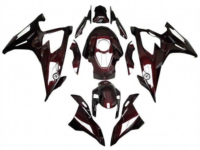 Comprar Carenados Moto BMW S1000RR 2019-2022 - Rojo Oscuro FibraCarbono