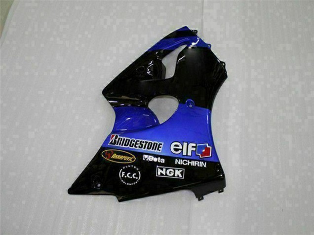 Comprar Carenados Moto Kawasaki ZX6R 2000-2002 - Azul Negro Brillante Elf Bridgestone