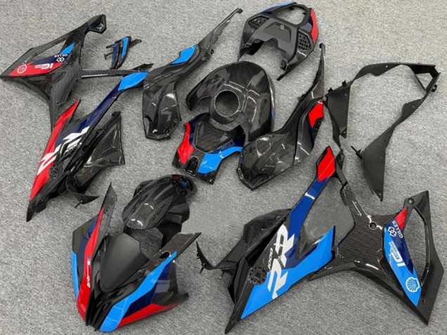 Comprar Carenados Moto BMW S1000RR 2019-2022 - Negro Azul Rojo FibraCarbono