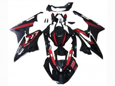 Comprar Carenado Moto BMW S1000RR 2017-2018 - Rojo Negro Brillante Negro Mate