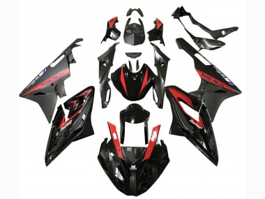 Comprar Carenados Moto BMW S1000RR 2017-2018 - Rojo Negro Brillante Negro Mate