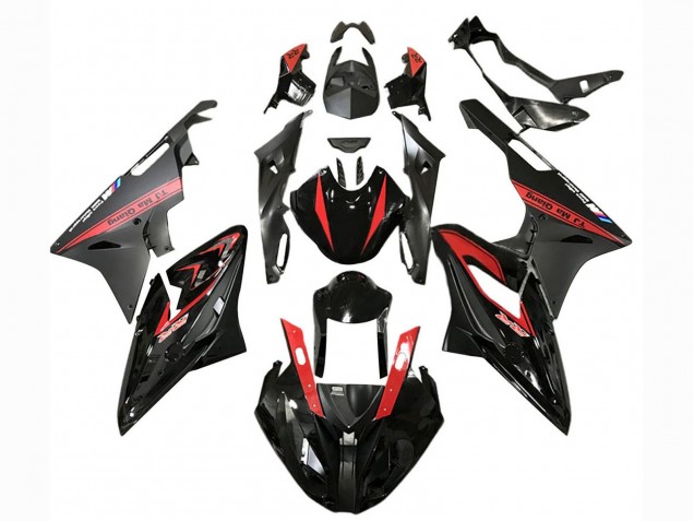 Comprar Carenados Moto BMW S1000RR 2017-2018 - Rojo Negro Brillante Negro Mate