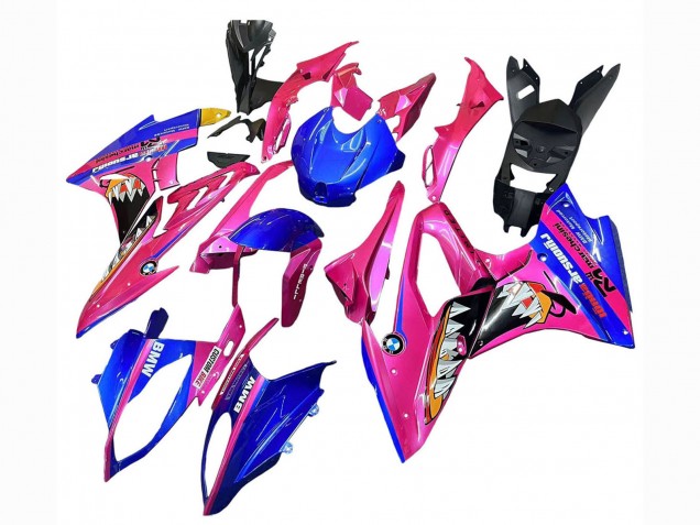 Comprar Carenados Moto BMW S1000RR 2017-2018 - Rosa Azul Amarillo Tiburón