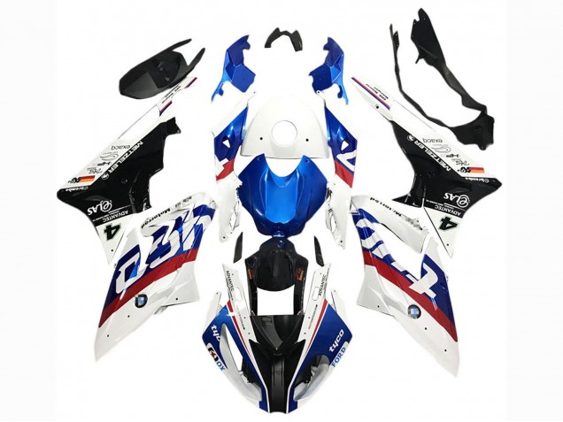 Comprar Carenados Moto BMW S1000RR 2017-2018 - Blanco Azul Rojo Negro Brillante Tyco