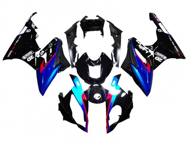 Comprar Carenados Moto BMW S1000RR 2015-2016 - Rojo Azul Negro Negro Brillante