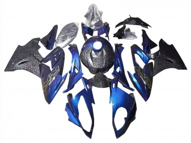 Comprar Carenados Moto BMW S1000RR 2015-2016 - Gradiente Púrpura Azul Falsificado FibraCarbono