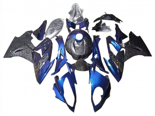 Comprar Carenados Moto BMW S1000RR 2015-2016 - Gradiente Púrpura Azul Falsificado FibraCarbono