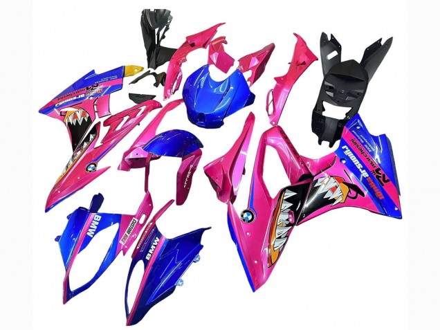 Comprar Carenados Moto BMW S1000RR 2015-2016 - Rosa Azul Tiburón