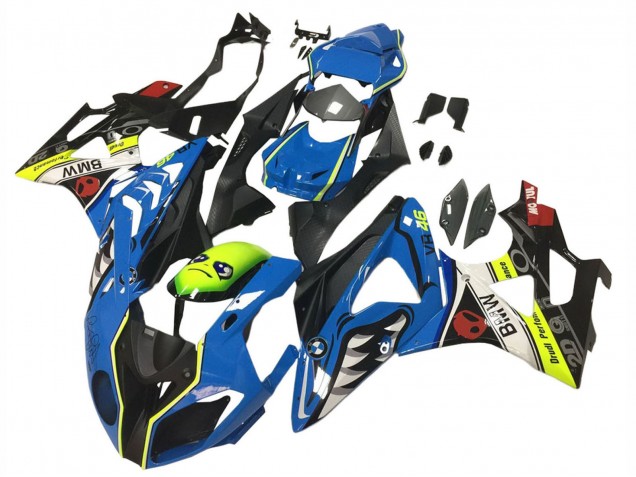 Comprar Carenados Moto BMW S1000RR 2009-2014 - Azul Amarillo Rojo Negro Tiburón VR 46