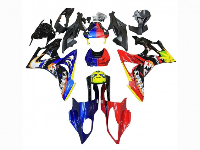 Comprar Carenados Moto BMW S1000RR 2009-2014 - Rojo Azul Amarillo Tiburón