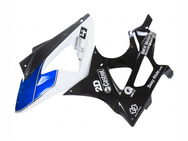 Comprar Carenados Moto BMW S1000RR 2009-2014 - Blanco Azul Negro Brillante Castrol