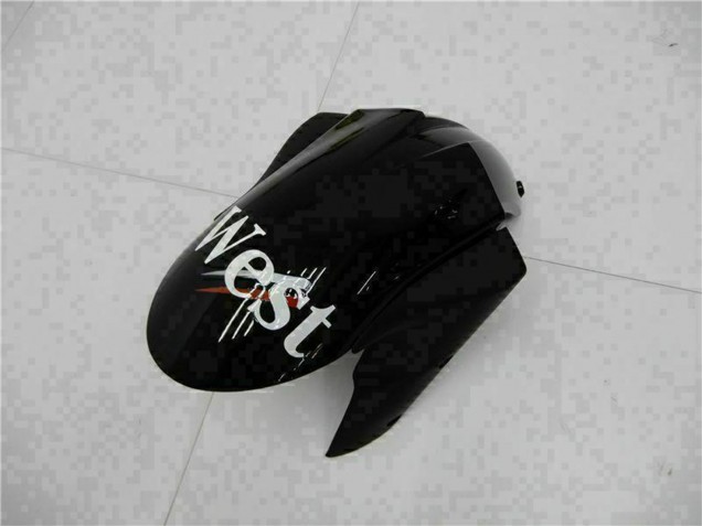 Comprar Carenados Moto Kawasaki ZX6R 2005-2006 - Negro Brillante Blanco West