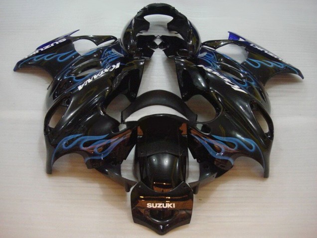 Comprar Carenados Moto Suzuki GSX600F/GSX750F 2004-2006 - Negro Brillante Azul Llama