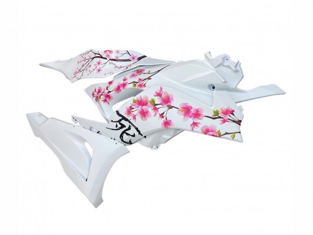 Comprar Carenados Moto Kawasaki ZX6R 2023-2025 - Negro Blanco Flower