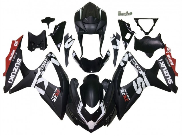 Comprar Carenados Moto Suzuki GSXR 600 / GSXR 750 2008-2010 - Negro Mate Rojo Blanco