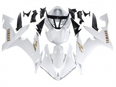 Comprar Carenados Moto Yamaha YZF 1000 R1 2004-2006 - Blanco Oro Calcomanías
