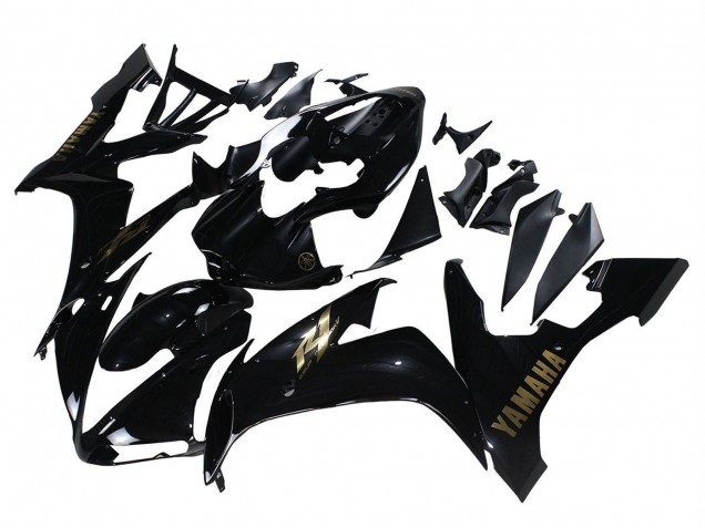 Comprar Carenados Moto Yamaha YZF 1000 R1 2004-2006 - Negro Brillante Oro Calcomanías