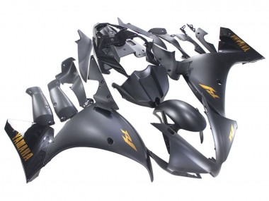 Comprar Carenados Moto Yamaha YZF 1000 R1 2012-2014 - Negro Mate Oro Calcomanías