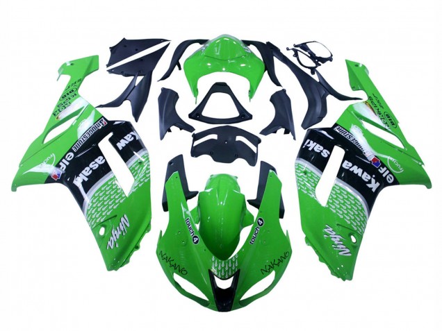 Comprar Carenados Moto Kawasaki ZX6R 2007-2008 - Verde Negro Ninja