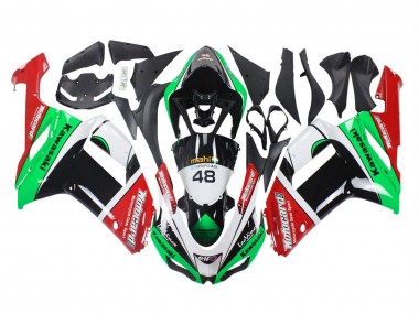 Comprar Carenados Moto Kawasaki ZX6R 2007-2008 - Verde Rojo