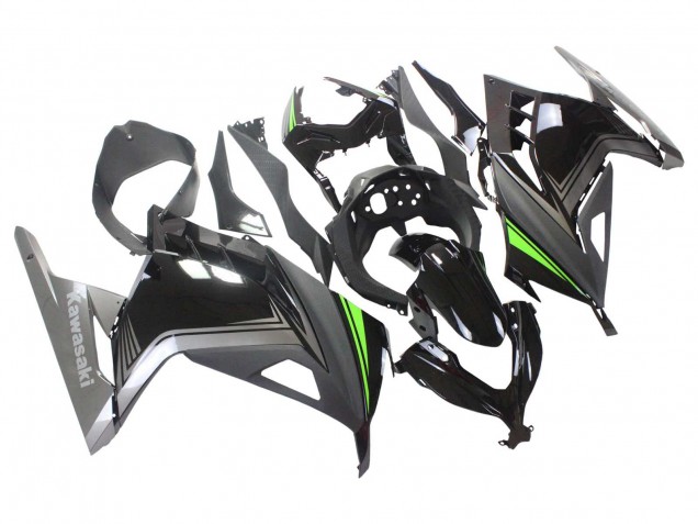 Comprar Carenados Moto Kawasaki EX300 2013-2024 - Negro Brillante Negro Mate Verde