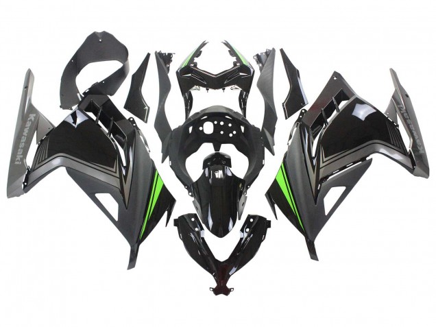 Comprar Carenados Moto Kawasaki EX300 2013-2024 - Negro Brillante Negro Mate Verde