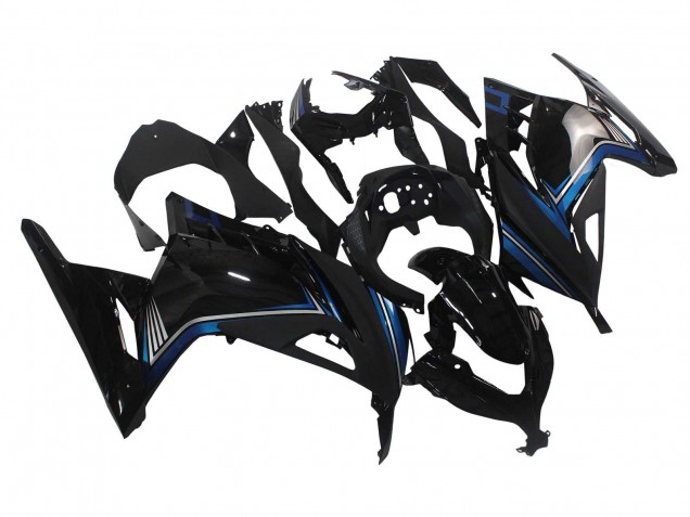 Comprar Carenados Moto Kawasaki EX300 2013-2017 - Negro Brillante Azul