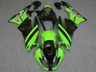 Comprar Carenados Moto Kawasaki ZX6R 2009-2012 - Verde Negro Brillante Elf Touch4 Bridgestone