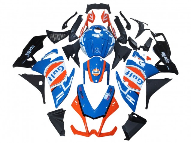 Comprar Carenados Moto Aprilia RS4 50 125 2012-2018 - Blanco Azul Naranja Negro Brillante Gulf