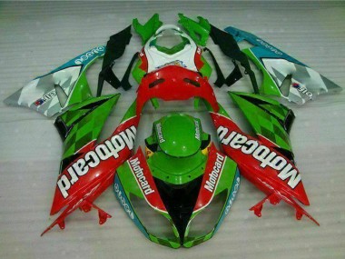 Comprar Carenados Moto Kawasaki ZX6R 2009-2012 - Verde Blanco Rojo Negro Azul Motocard
