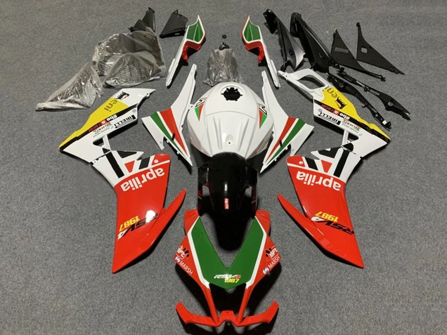 Comprar Carenados Moto Aprilia RS4 50 125 2012-2018 - Blanco Rojo Verde Amarillo