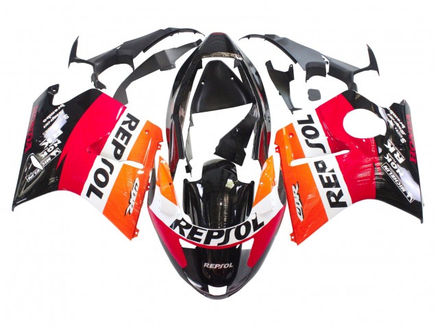 Comprar Carenados Moto ABS Honda CBR1100XX Blackbird 1996-2007 - Naranja Blanco Rojo Negro Brillante Repsol