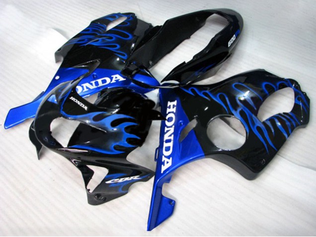 Comprar Carenados Moto Honda CBR600 F4 1999-2000 - Negro Brillante Azul Llama