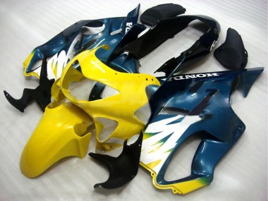 Comprar Carenados Moto Honda CBR600 F4 1999-2000 - Amarillo Azul Oscuro Negro Brillante