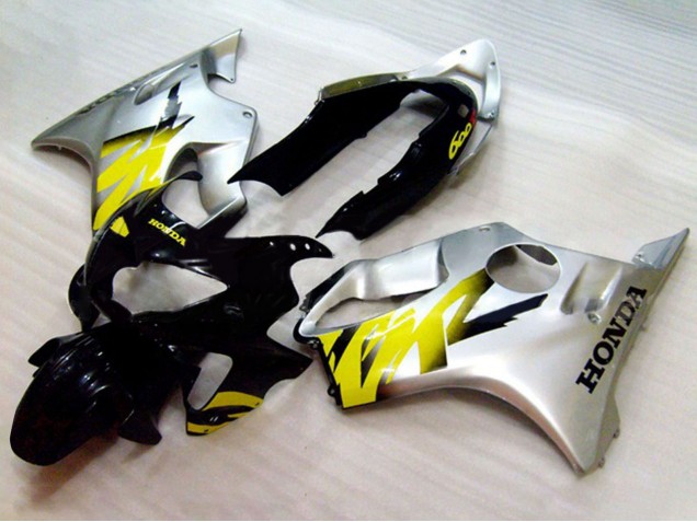 Comprar Carenados Moto Honda CBR600 F4 1999-2000 - Plata Amarillo Negro Brillante