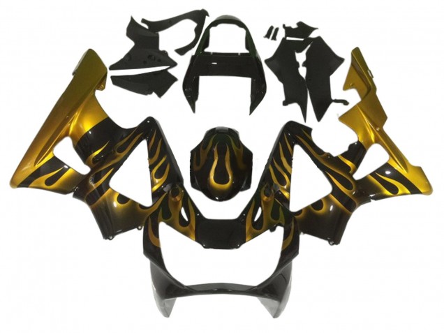 Comprar Carenados Moto Honda CBR900RR 929 2000-2001 - Negro Brillante Oro Llama